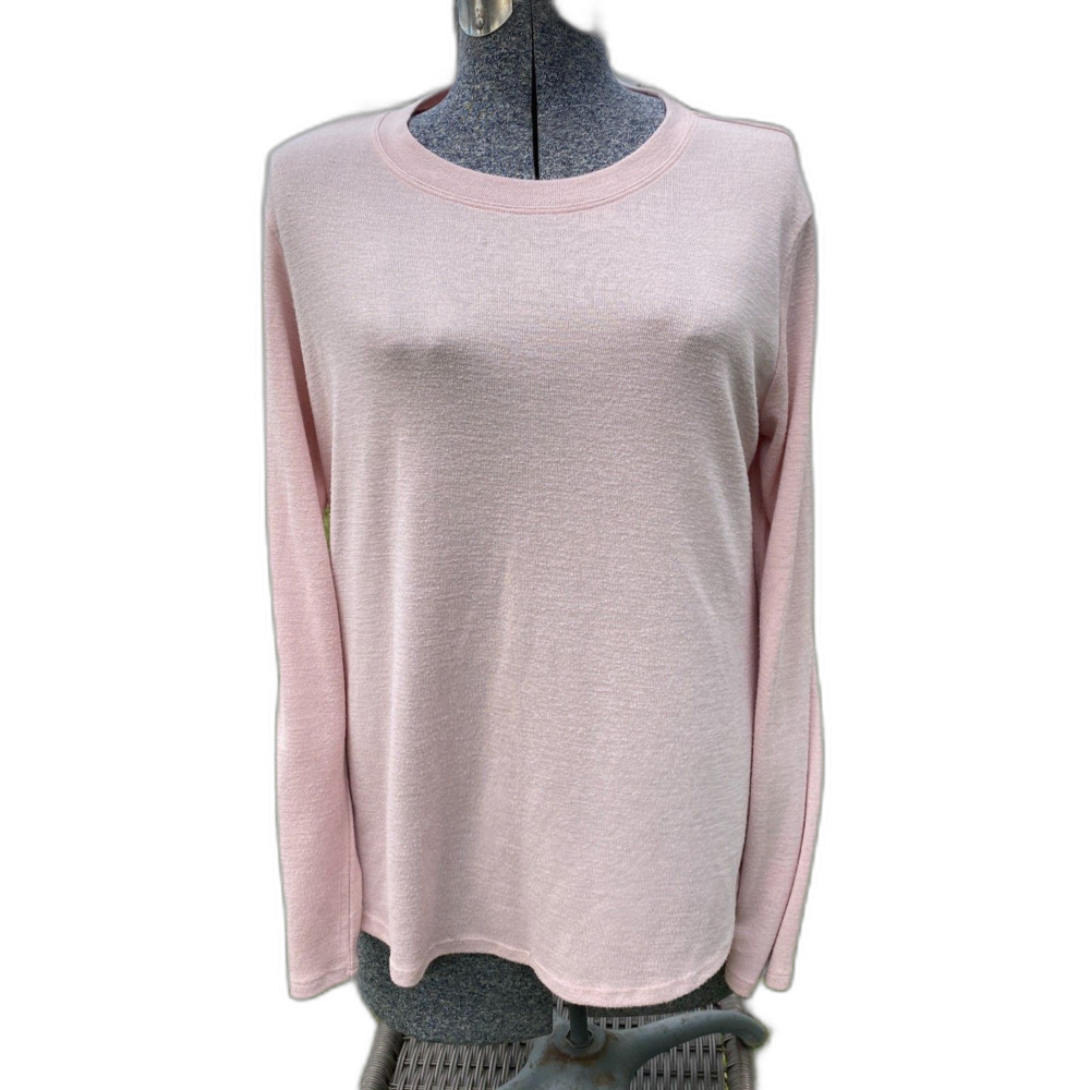 Banana Republic Blush Pink Long Sleeve Soft Knit Sweater Shirt Size Large